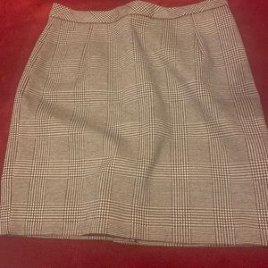 Plaid checkered skirt